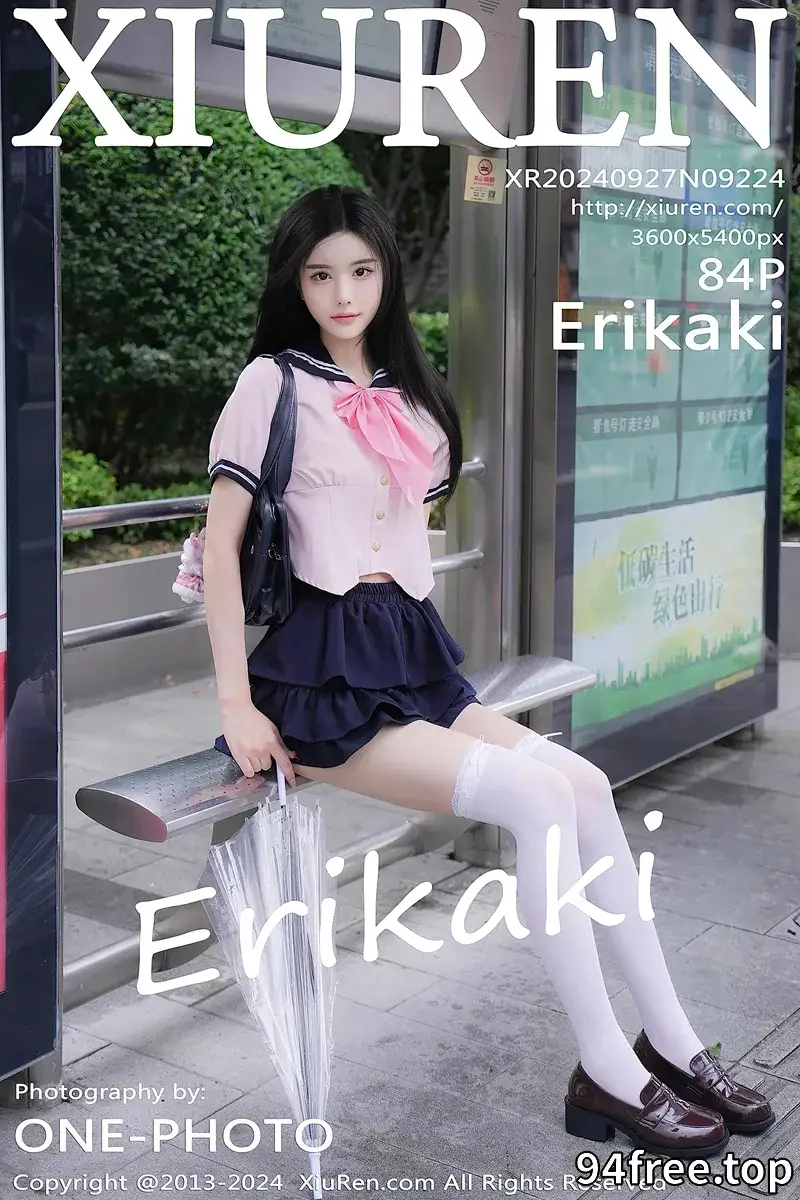 [XiuRen秀人网] NO.9224 模特Erikaki性感粉色JK制服配白色丝袜秀翘臀美腿撩人诱惑写真-就是免费