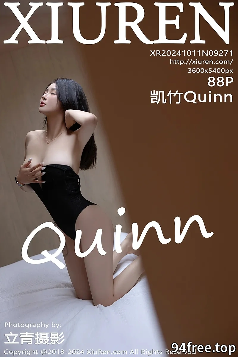 [XiuRen秀人网] NO.9271 模特凯竹Quinn性感黑色上衣露黑色情趣内衣秀惹火身材诱惑写真-就是免费