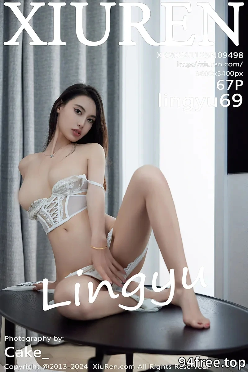 [XiuRen秀人网] NO.9498 模特Lingyu69性感法式白色蕾丝内衣配白丝袜秀曼妙身姿诱惑写真-就是免费