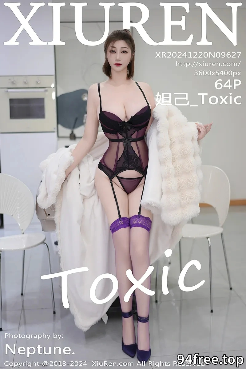 [XiuRen秀人网] NO.9627 女神妲己_Toxic性感紫色情趣服饰配紫丝吊袜秀丰腴美臀诱惑写真-就是免费