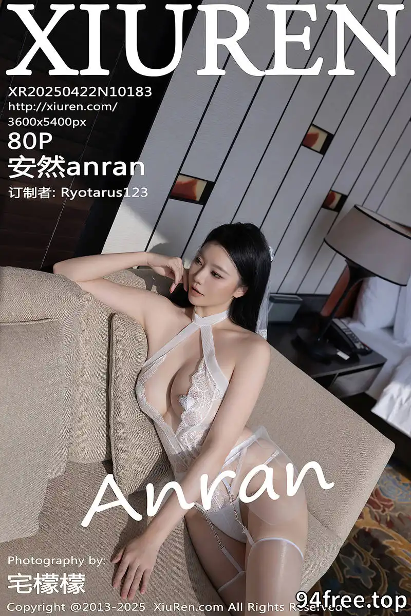 [XiuRen秀人网] NO.10183 模特安然anran白色婚纱露白色情趣内衣配白丝吊袜秀美腿诱惑写真-就是免费