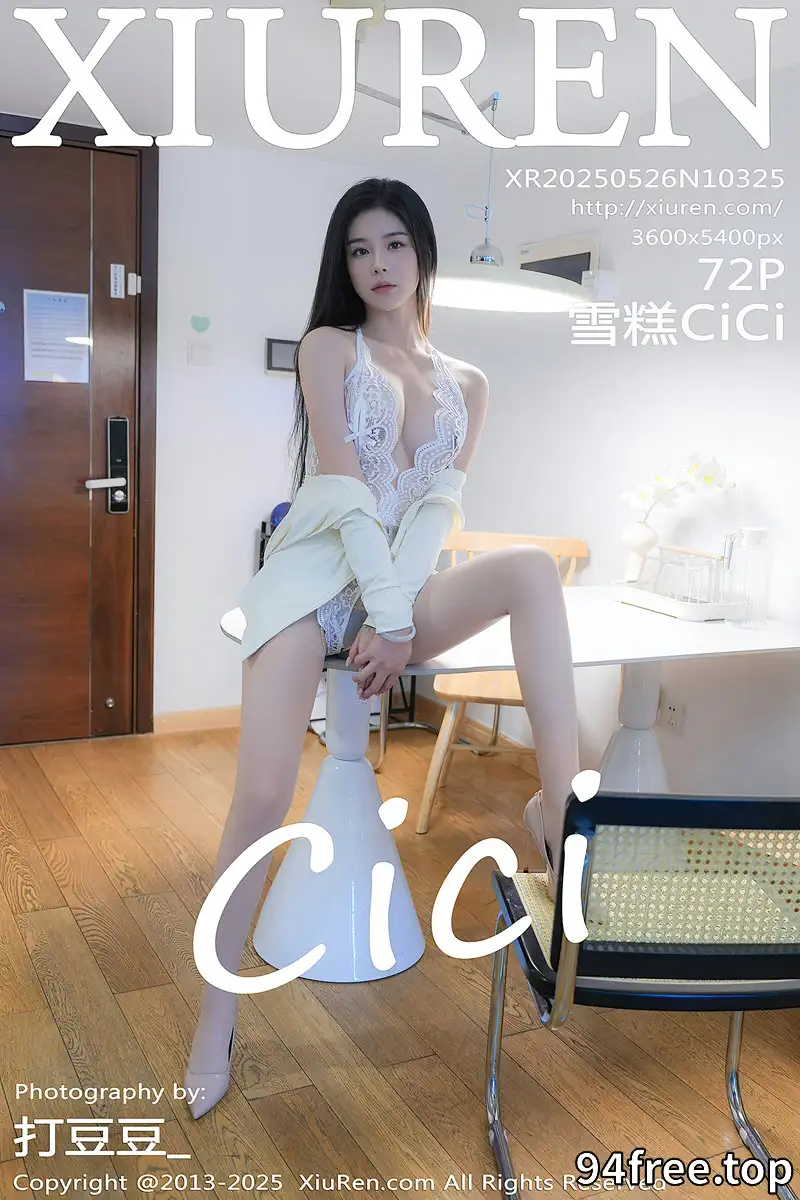 [XiuRen秀人网] NO.10325 模特雪糕CiCi性感白色情趣内衣配超薄肉丝秀婀娜身姿诱惑写真-就是免费